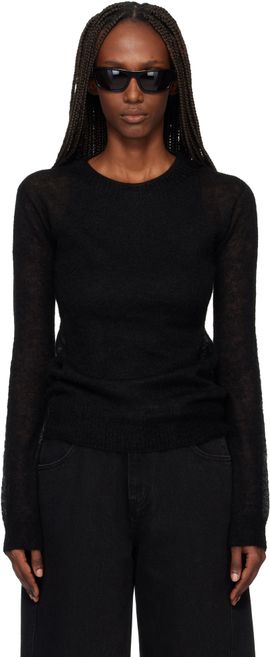 TONYWACK TONYWACK Black Light Weight Mohair Sweater