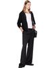 TONYWACK TONYWACK Black Melange Wool Wide-Leg Pleated Trousers - 4
