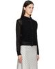 TONYWACK TONYWACK Black Mohair Half-Neck Cardigan - 2