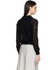 TONYWACK TONYWACK Black Mohair Half-Neck Cardigan - 3
