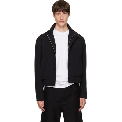 TONYWACK TONYWACK Black Stand Collar Epaulette Jacket