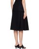 TONYWACK TONYWACK Black Wool Double-Layered Midi Skirt - 3