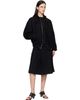 TONYWACK TONYWACK Black Wool Double-Layered Midi Skirt - 4