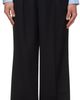 TONYWACK TONYWACK Black Wool Double-Pleated Wide Trousers - 1