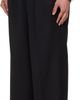 TONYWACK TONYWACK Black Wool Double-Pleated Wide Trousers - 4
