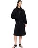 TONYWACK TONYWACK Black Wool Flannel Belted Stand Collar Bomber jacket - 4
