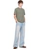 TONYWACK TONYWACK Blue Flared-Leg Denim Jeans - 4