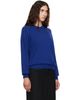 TONYWACK TONYWACK Blue Super Fine Merino Wool Distressed V-Neck Sweater - 2
