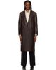 TONYWACK TONYWACK Brown Lambskin Leather Single Coat - 1