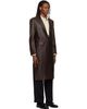TONYWACK TONYWACK Brown Lambskin Leather Single Coat - 2