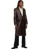 TONYWACK TONYWACK Brown Lambskin Leather Single Coat - 4