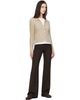 TONYWACK TONYWACK Brown Loose Fit Wool Tailored Trousers - 4