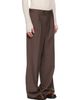 TONYWACK TONYWACK Brown Melange Wool Wide-Leg Pleated Trousers - 2