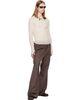 TONYWACK TONYWACK Brown Melange Wool Wide-Leg Pleated Trousers - 4