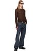 TONYWACK TONYWACK Brown Sheer Wool Ribbed Knit Sweater - 5