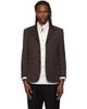 TONYWACK TONYWACK Brown Wool-Blend Tailored Blazer - 1