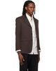 TONYWACK TONYWACK Brown Wool-Blend Tailored Blazer - 2
