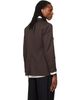 TONYWACK TONYWACK Brown Wool-Blend Tailored Blazer - 3