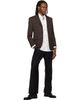 TONYWACK TONYWACK Brown Wool-Blend Tailored Blazer - 4