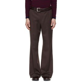 TONYWACK TONYWACK Brown Wool Blend Flared Trousers