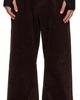 TONYWACK TONYWACK Burgundy Corduroy Loose Flared Trousers - 1