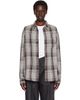 TONYWACK TONYWACK Gray & Brown Flannel Shirt - 1