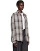 TONYWACK TONYWACK Gray & Brown Flannel Shirt - 2