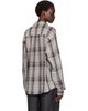 TONYWACK TONYWACK Gray & Brown Flannel Shirt - 3