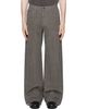 TONYWACK TONYWACK Gray Grain Canvas Distressed Work Pants - 1