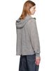 TONYWACK TONYWACK Gray Light Wool Zip Hoodie - 3
