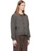 TONYWACK TONYWACK Gray Shetland Wool Raw Cardigan - 2
