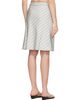 TONYWACK TONYWACK Gray Silk Stripes Midi Skirt - 3