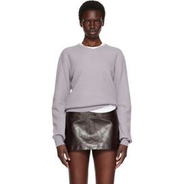 TONYWACK TONYWACK Gray Superfine Wool Commando V-Neck Sweater