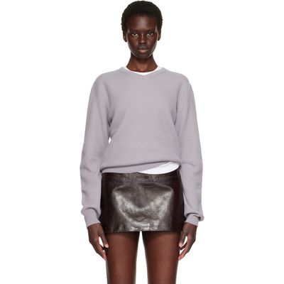 TONYWACK TONYWACK Gray Superfine Wool Commando V-Neck Sweater