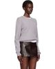 TONYWACK TONYWACK Gray Superfine Wool Commando V-Neck Sweater - 2