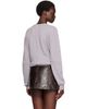 TONYWACK TONYWACK Gray Superfine Wool Commando V-Neck Sweater - 3