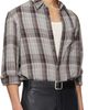 TONYWACK TONYWACK Gray Washed Cotton Blend Check Shirt - 2