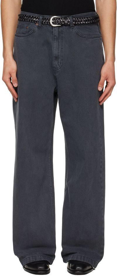 TONYWACK TONYWACK Gray Wide-Leg Jeans