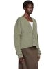 TONYWACK TONYWACK Greem Brushed Mohair V-neck Cardigan - 2