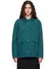 TONYWACK TONYWACK Green Brushed Cotton Barn Jacket - 1
