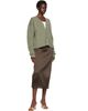 TONYWACK TONYWACK Green Brushed Mohair V-neck Cardigan - 4