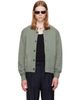 TONYWACK TONYWACK Green Shetland Wool Raw Cardigan - 1