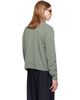 TONYWACK TONYWACK Green Shetland Wool Raw Cardigan - 3