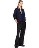 TONYWACK TONYWACK Navy Brushed Wool Crew-Neck Cardigan - 4