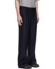 TONYWACK TONYWACK Navy Pinstriped Wool Belted Trousers - 2