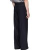 TONYWACK TONYWACK Navy Pinstriped Wool Belted Trousers - 3