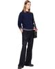 TONYWACK TONYWACK Navy Wool & Silk Layered Sweater - 4