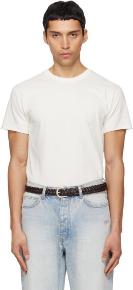 TONYWACK TONYWACK Off-White Garment Dyed Raw Edge T-shirt