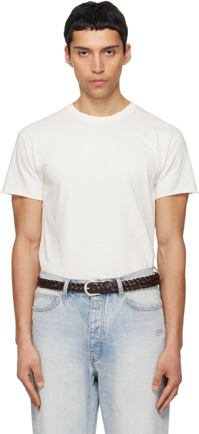TONYWACK TONYWACK Off-White Garment Dyed Raw Edge T-shirt