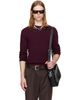 TONYWACK TONYWACK Red & Navy Merino Wool Essential Stripe Sweater - 1